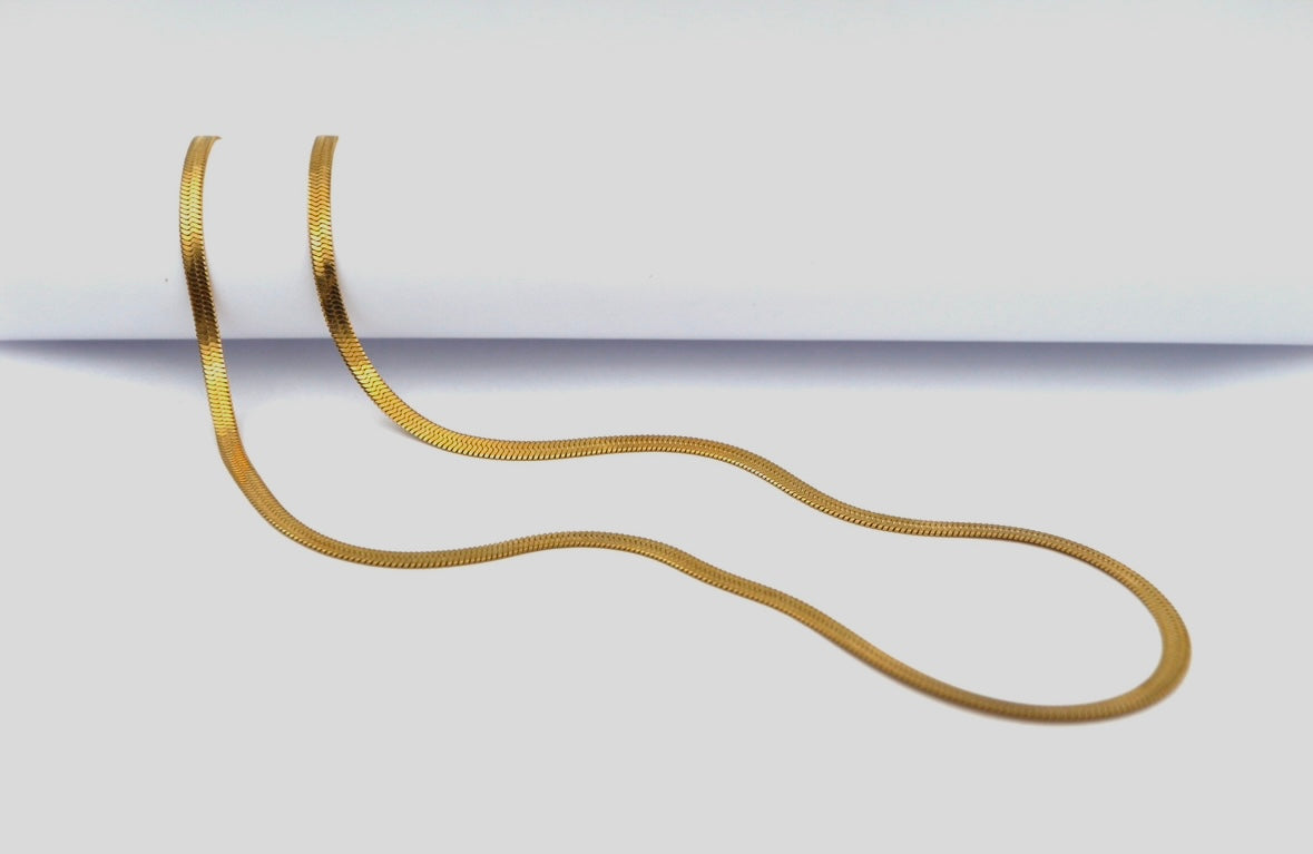 Snake necklace 3mm, L 45cm