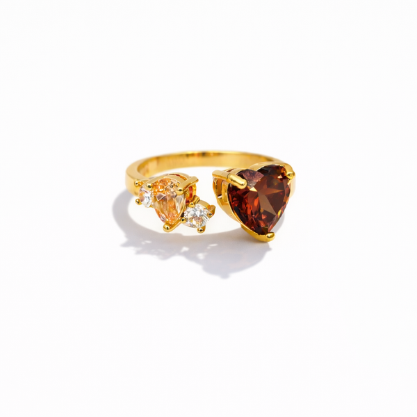 Dark heart ring