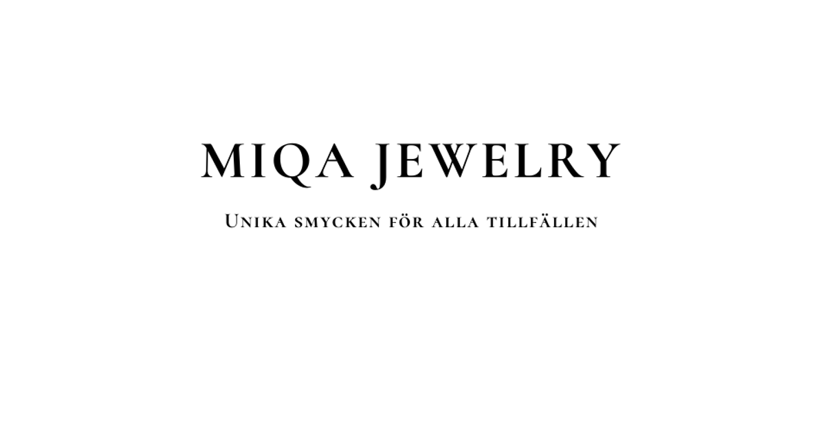 Miqa Smycken och accessoarer – Miqa Jewelry