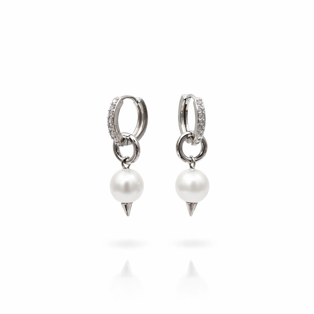 Pearl spike earring