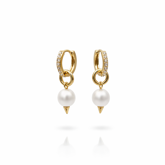 Pearl spike earring