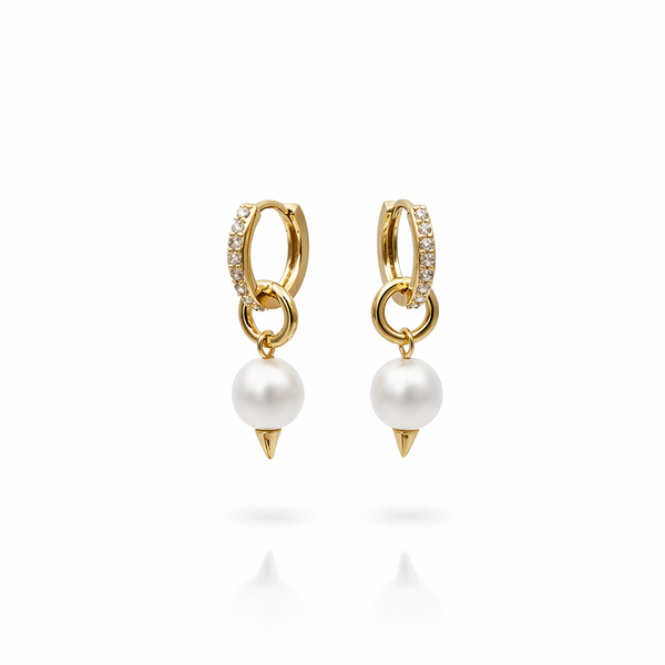 Pearl spike earring
