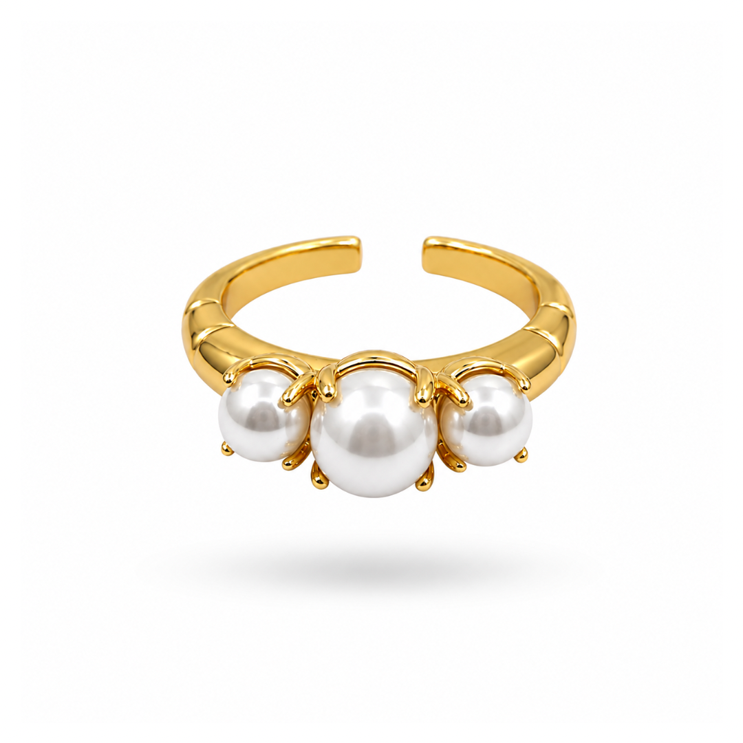 Pearl claw ring (justerbar)