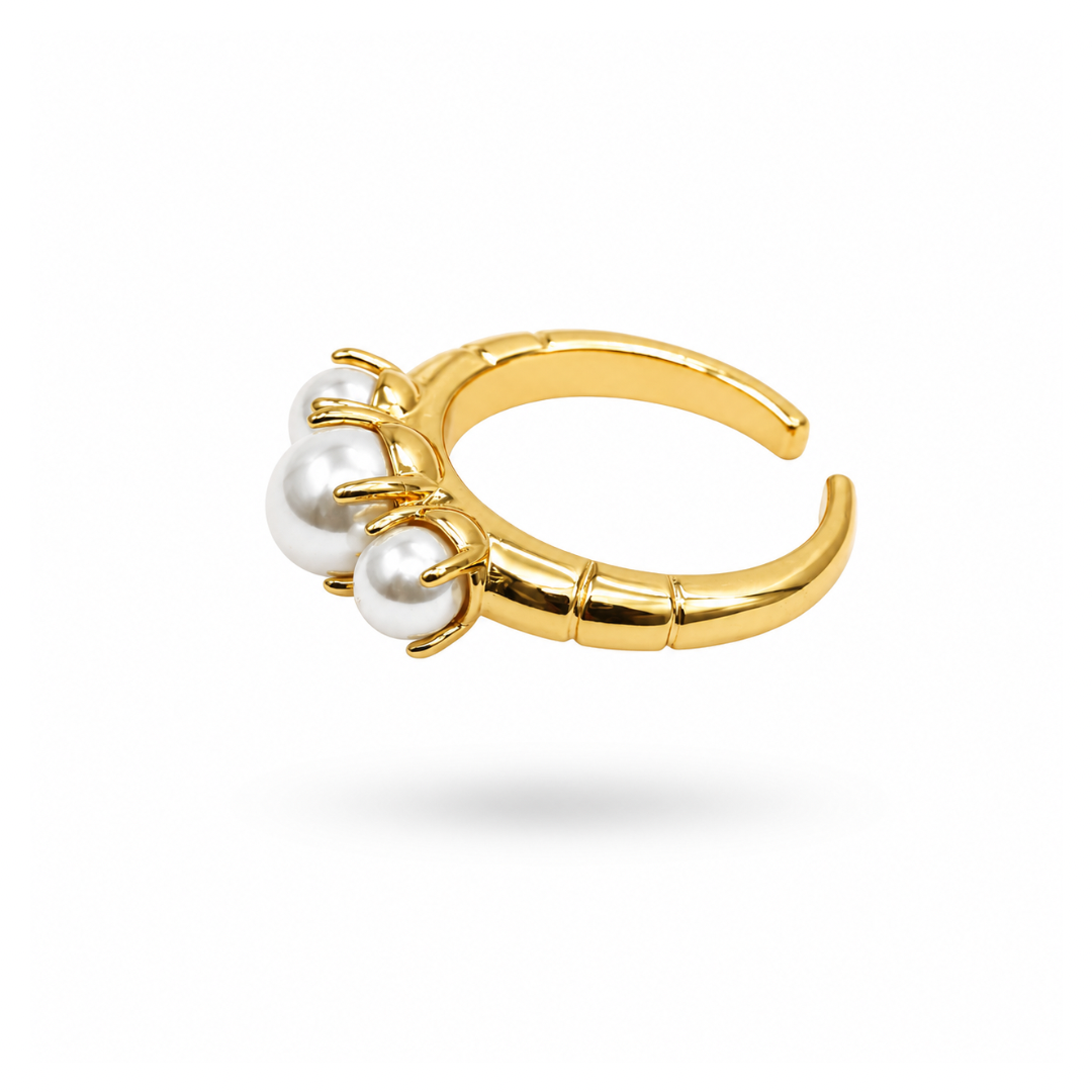 Pearl claw ring (justerbar)