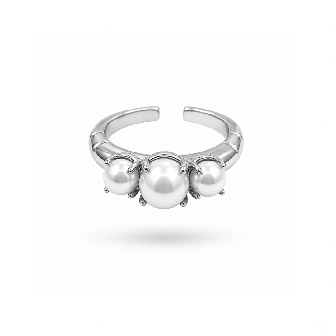 Pearl claw ring (justerbar)