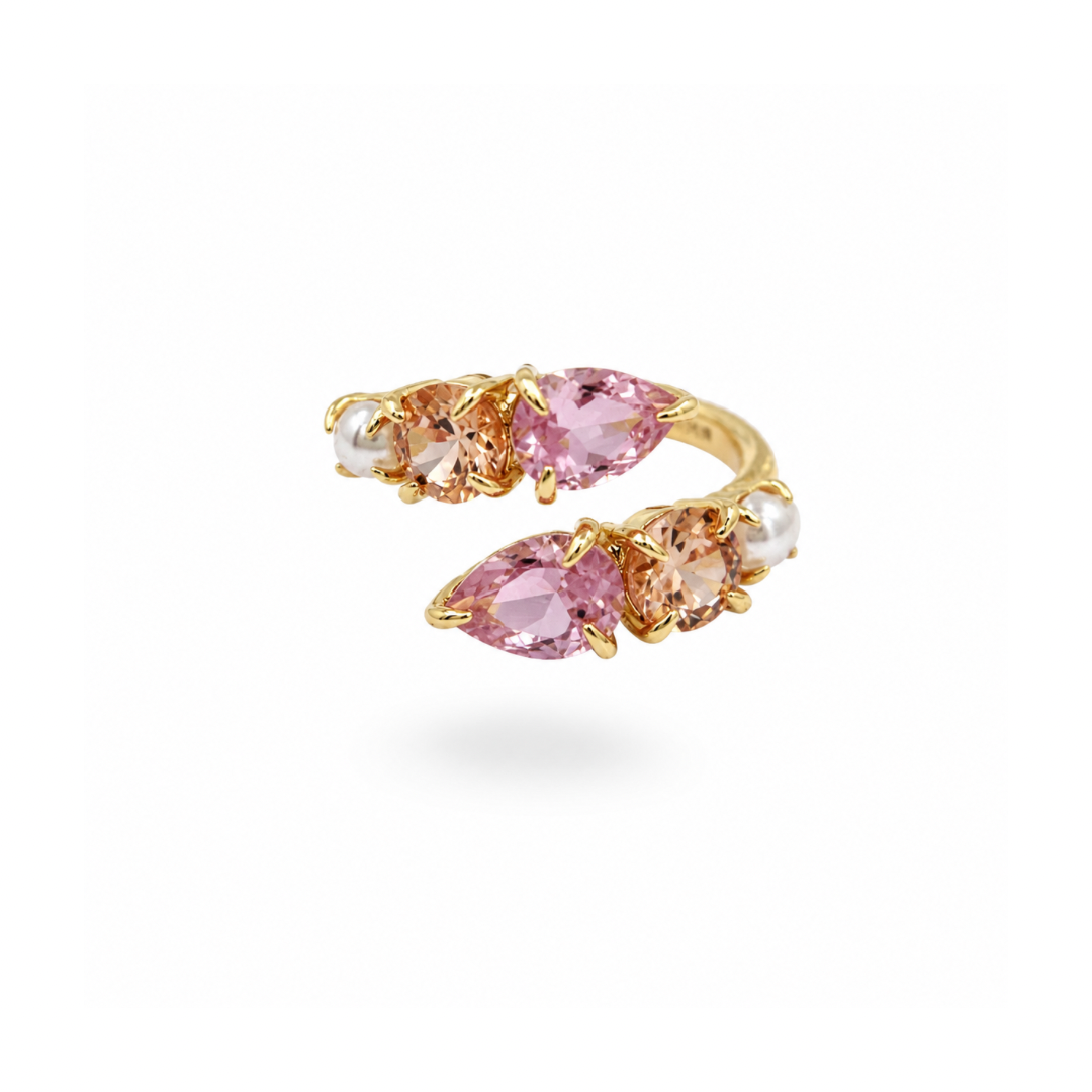 Blossom pearl ring