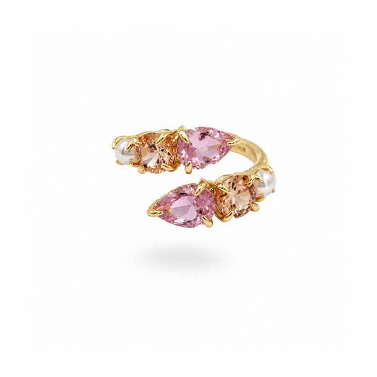 Blossom pearl ring