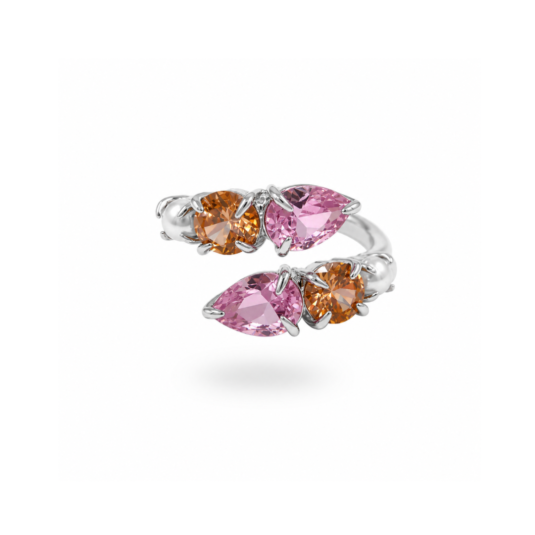 Blossom pearl ring