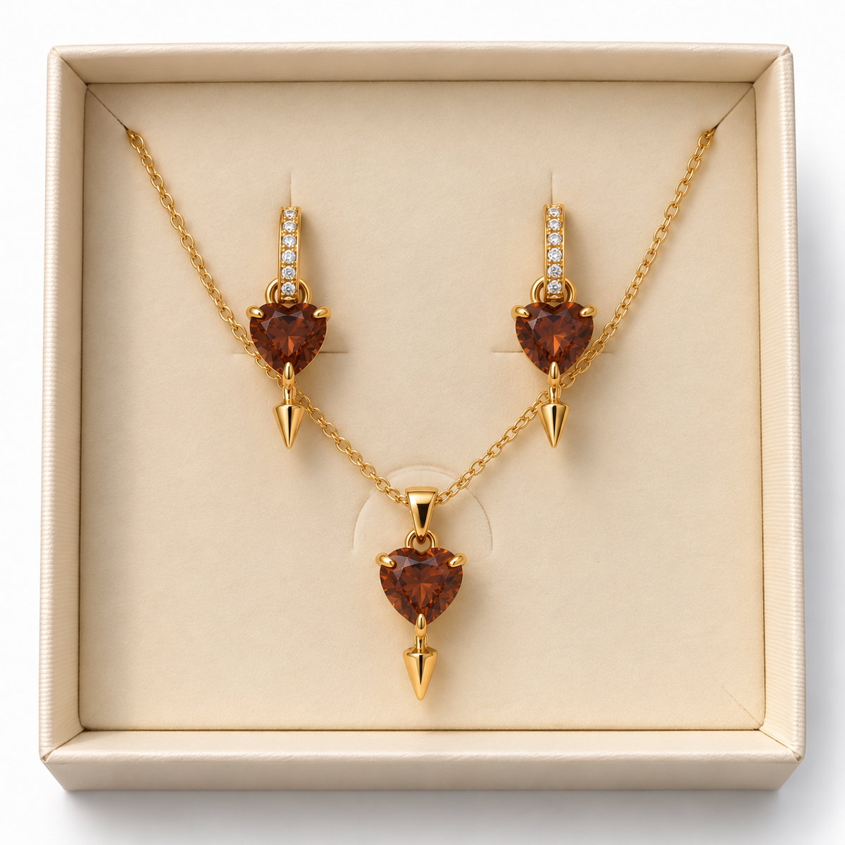 Love drop brown gift set
