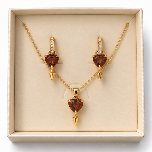 Love drop brown gift set