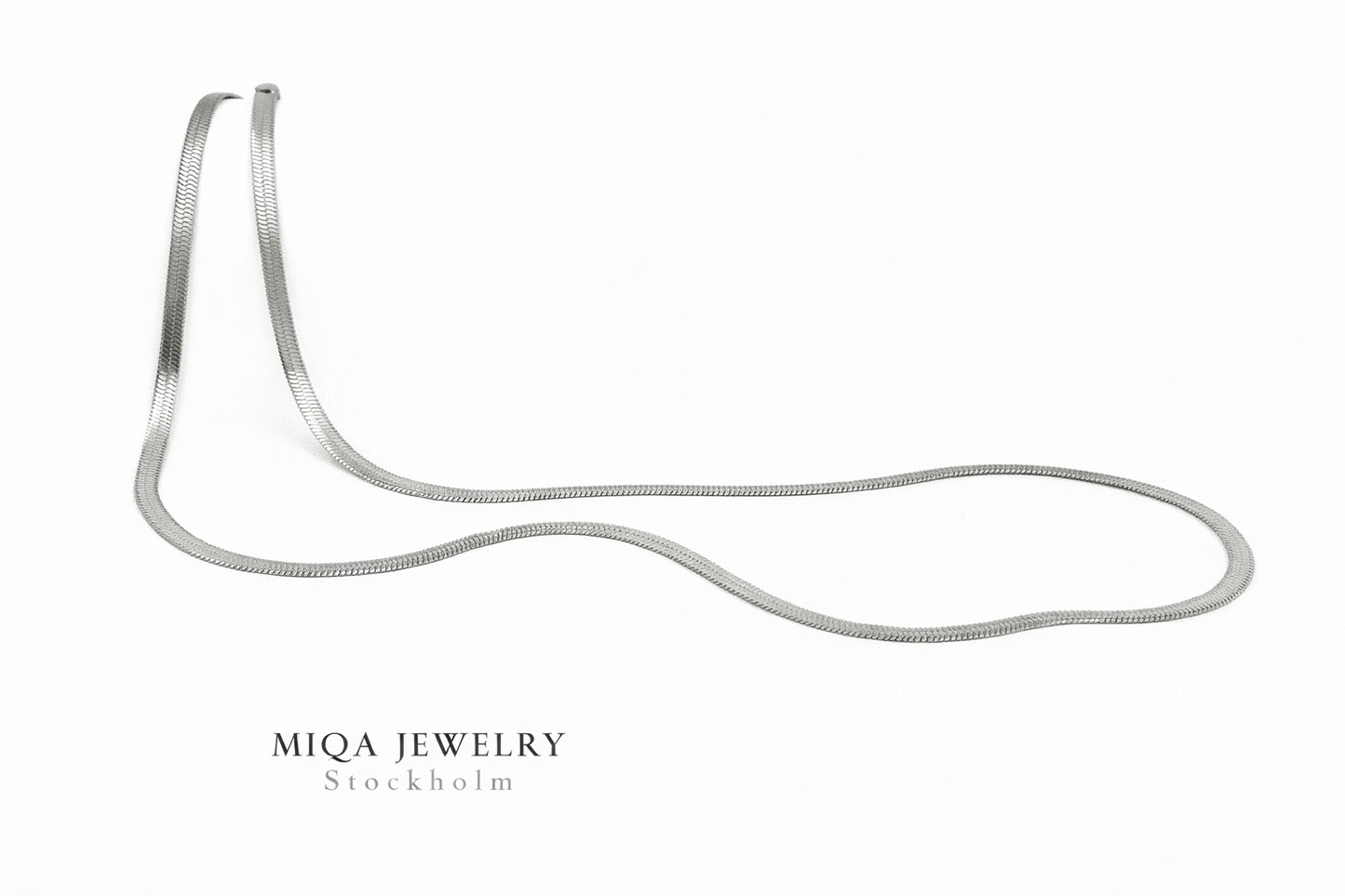 Snake necklace 3mm, L 45cm