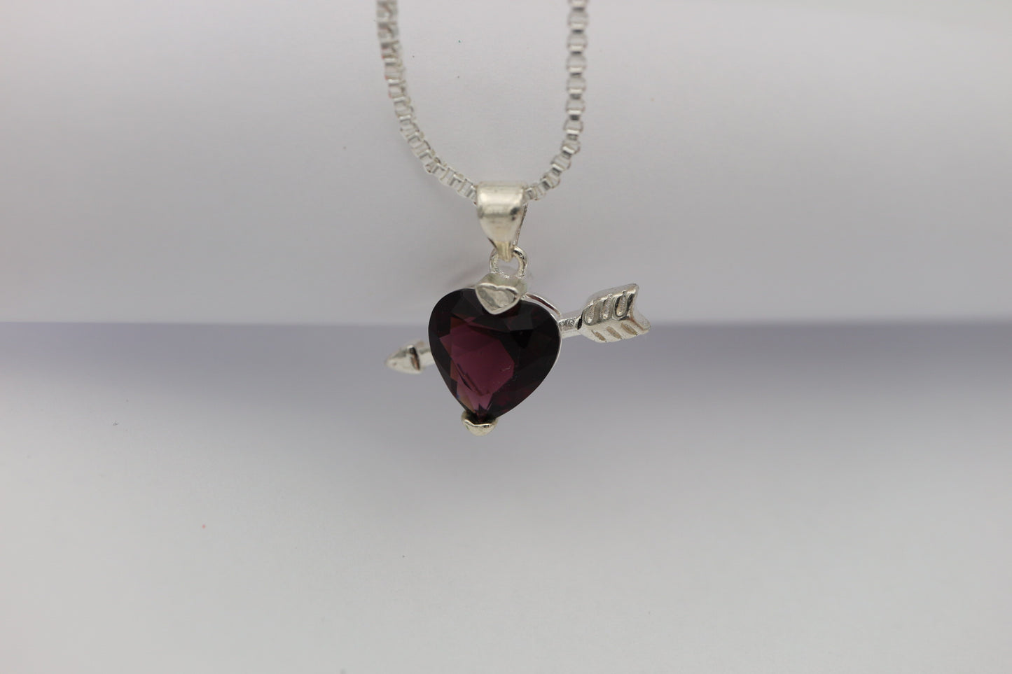 Heart arrow necklace